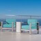 GDFStudio Edward Coral Outdoor Aluminum Club Chairs and Side Table Set with Cushions